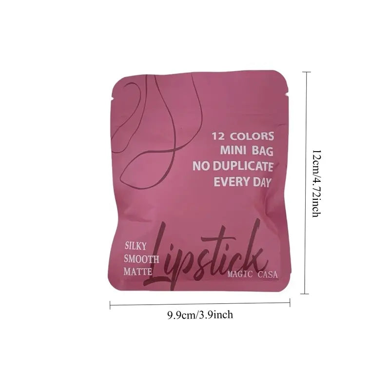 Mini Capsule Lipstick Set– 12 Assorted Shades