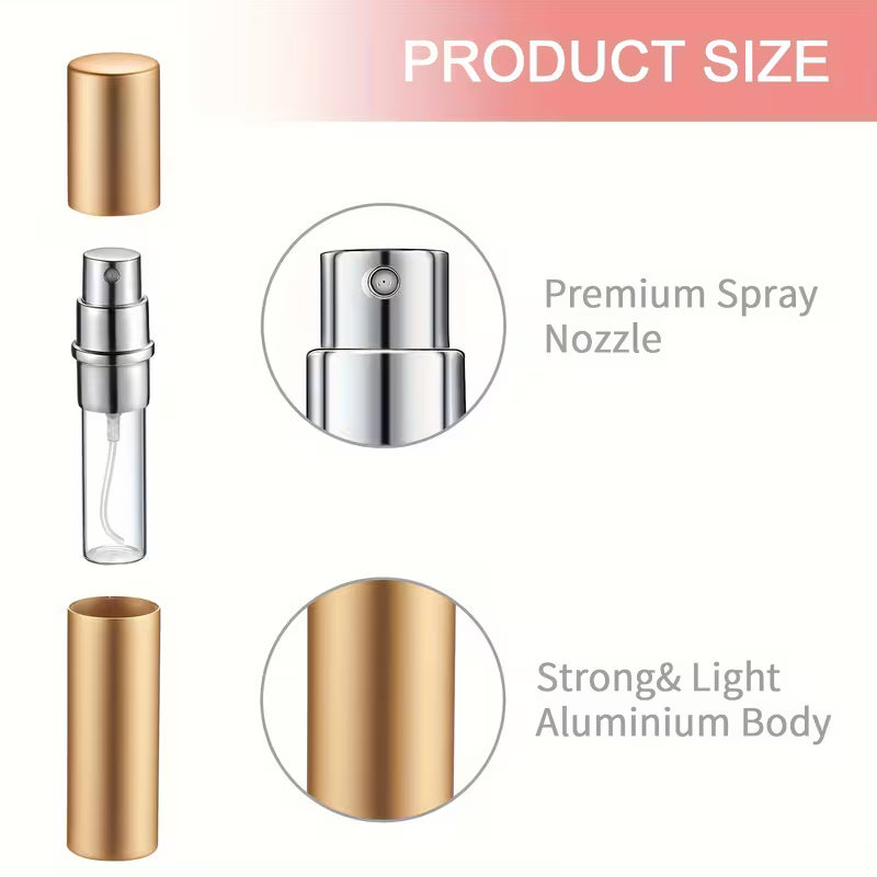 Nevora 10ML Refillable Perfume Atomizer – Gold